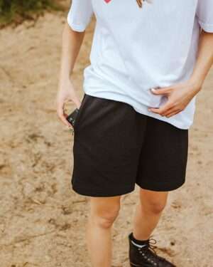 Type 1 Diabetes Clothing - Black Shorts with pocket for insulin pump | Our Pocket Hero