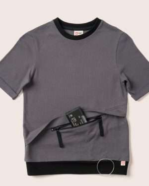 Type 1 Diabetes Clothing - Short Sleeve T-shirt Grey | Our Pocket Hero
