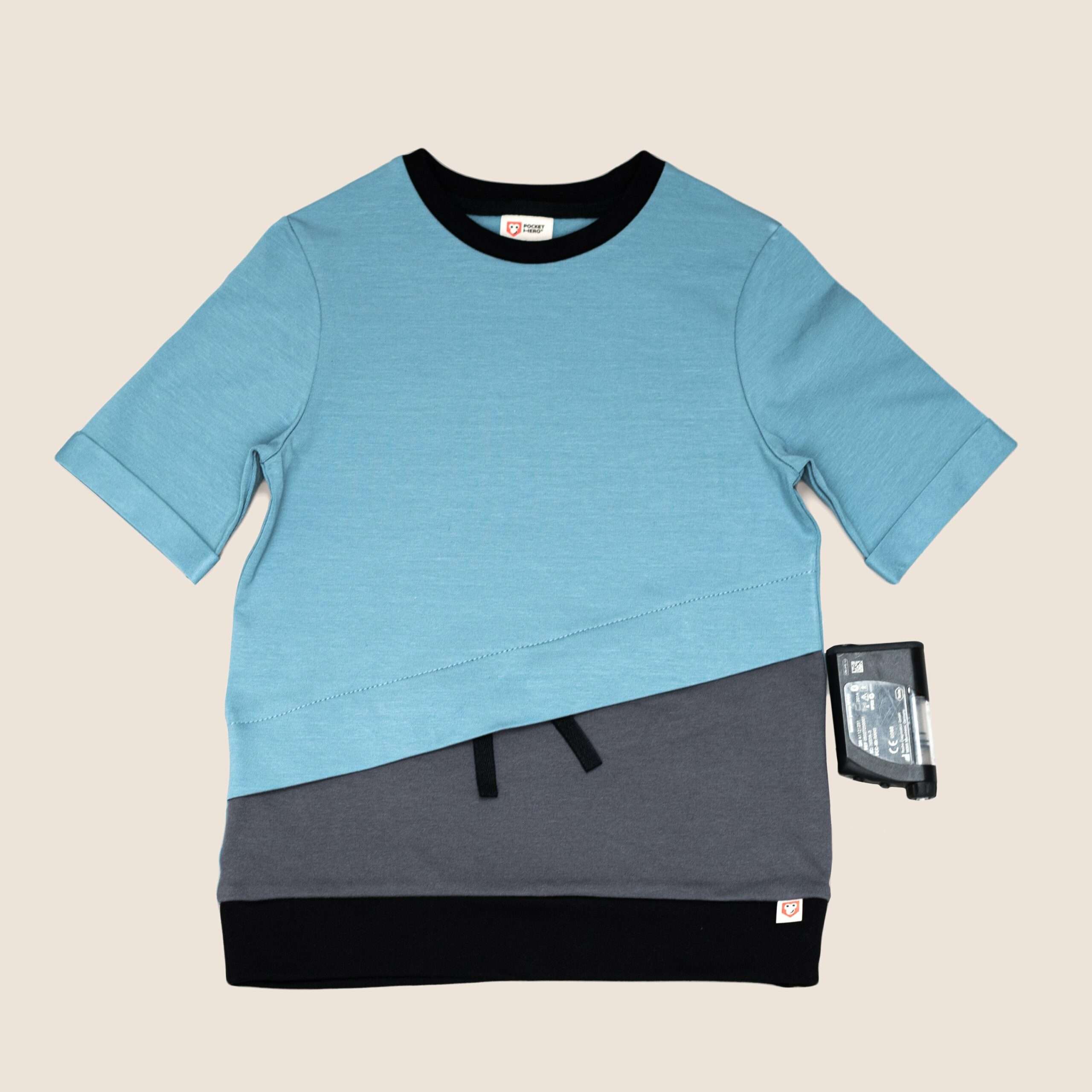 Type 1 Diabetes Clothing - Kids T-Shirt with Pocket | Our Pocket Hero