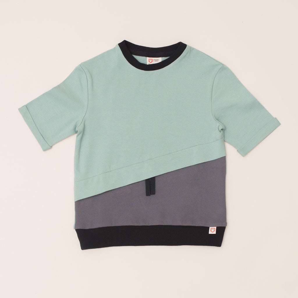 Type 1 Diabetes Clothing - Short Sleeve T-shirt Pistachio | Our Pocket Hero