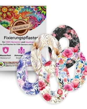 Dexcom G6 Fixierungspflaster - FLOWERS-Mix