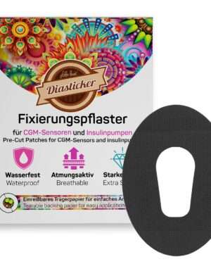 Dexcom Fixierungspflaster (G6) - Schwarz (10 Stück)