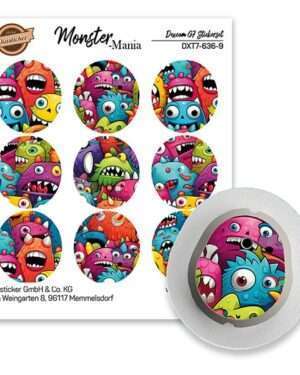 Dexcom G7 Stickerset - 9er Set "Monster-Mania"