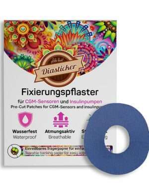 Dexcom Fixierungspflaster (G7) - Dunkelblau (10 Stück)