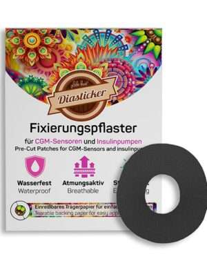 Dexcom Fixierungspflaster (G7) - Schwarz (10 Stück)