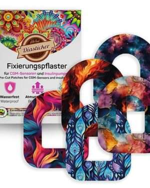 Omnipod Fixierungspflaster - Mix-Paket - COLORFUL (5 Stück)