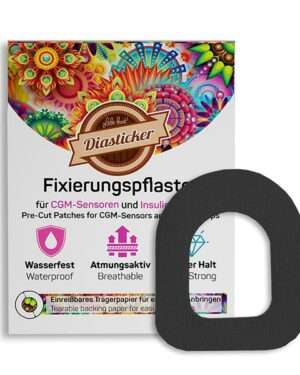 Omnipod Fixierungspflaster - Schwarz (10 Stück )