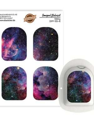 Omnipod Stickerset - Galaxy (4 Stück)