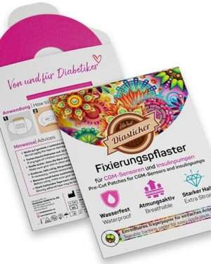 Freestyle Libre 2 / Enlite Guardian Fixierungspflaster (Ring XL) - Pink (10 Stück)