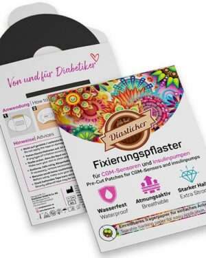Freestyle Libre 2 / Enlite Guardian Fixierungspflaster (Ring XL) - schwarz (10 Stück)