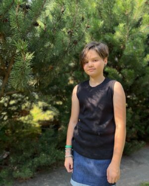 Girl tank top Black / T1D t-shirt with pockets