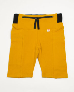 Biker shorts Yellow / Dance Shorts / T1D Kids Shorts for Sports / Underdress / Yoga with pockets, size 5-14Y children