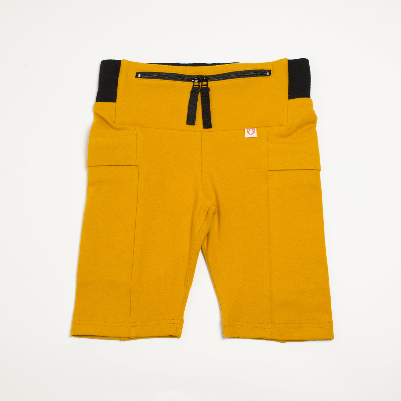 Biker shorts Yellow / Dance Shorts / T1D Kids Shorts for Sports / Underdress / Yoga with pockets, size 5-14Y children
