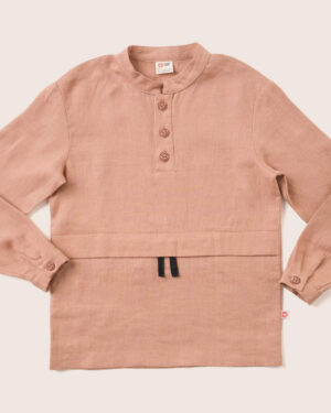 Pure linen Shirt Boy / T1D buttoned shirt / long-sleeve linen shirt / linen with pockets