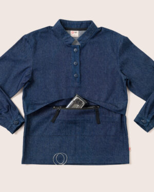 Denim Shirt Boy / T1D buttoned shirt / long-sleeve denim shirt / blue denim