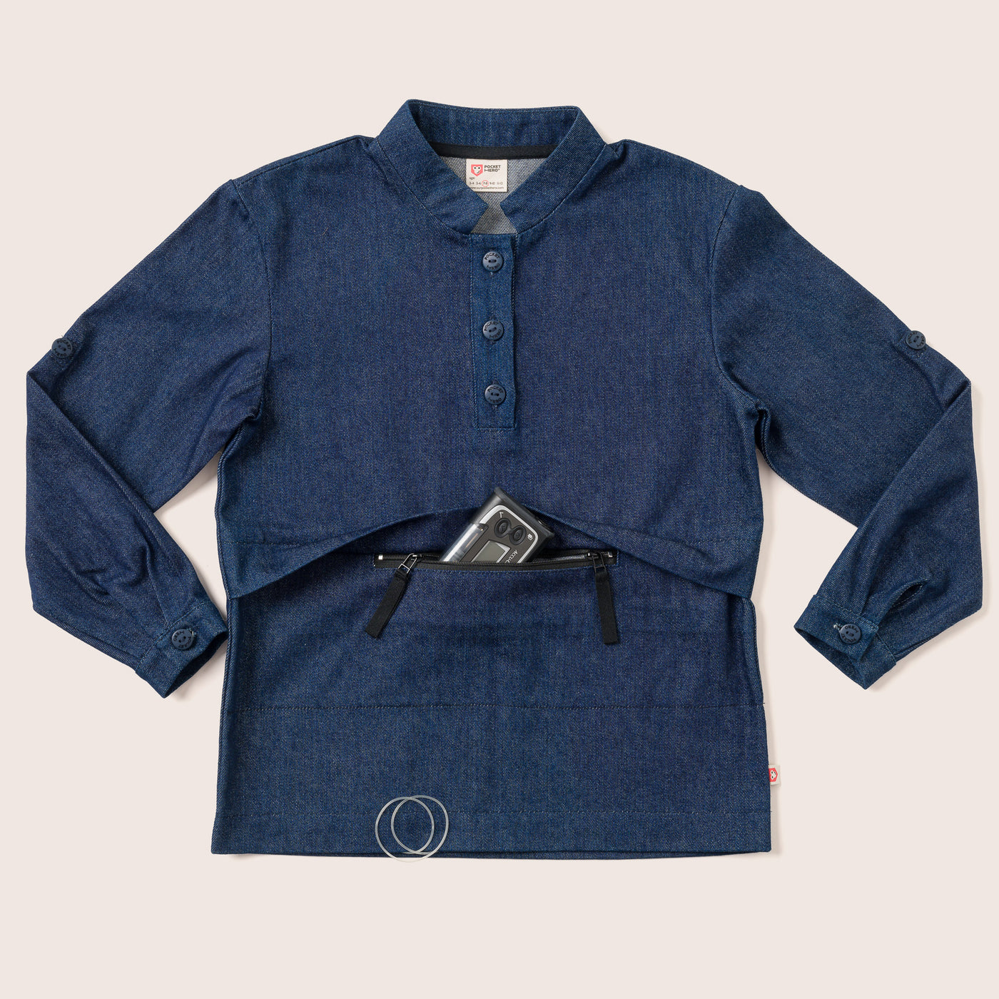 Denim Shirt Boy / T1D buttoned shirt / long-sleeve denim shirt / blue denim