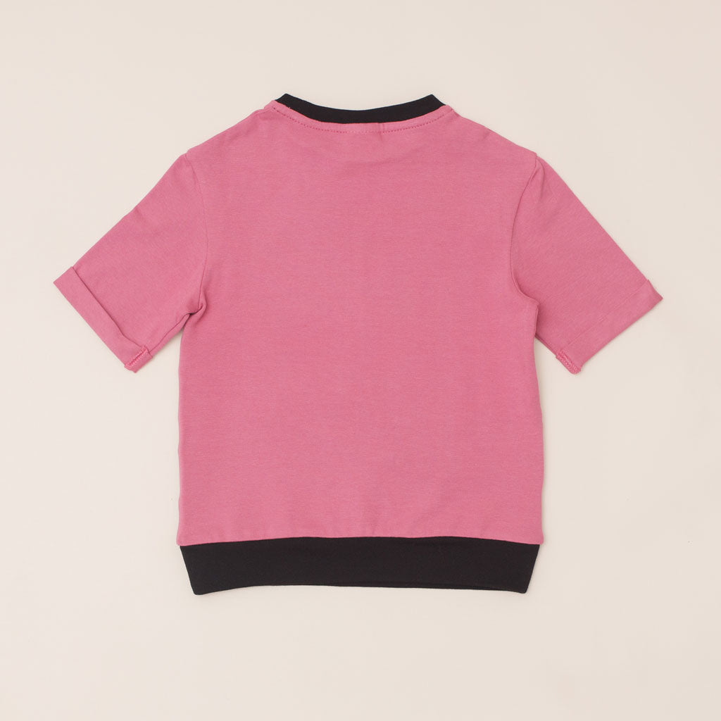 Adaptive T-shirt with Hidden Insulin Pump Pocket for Kids-Pink