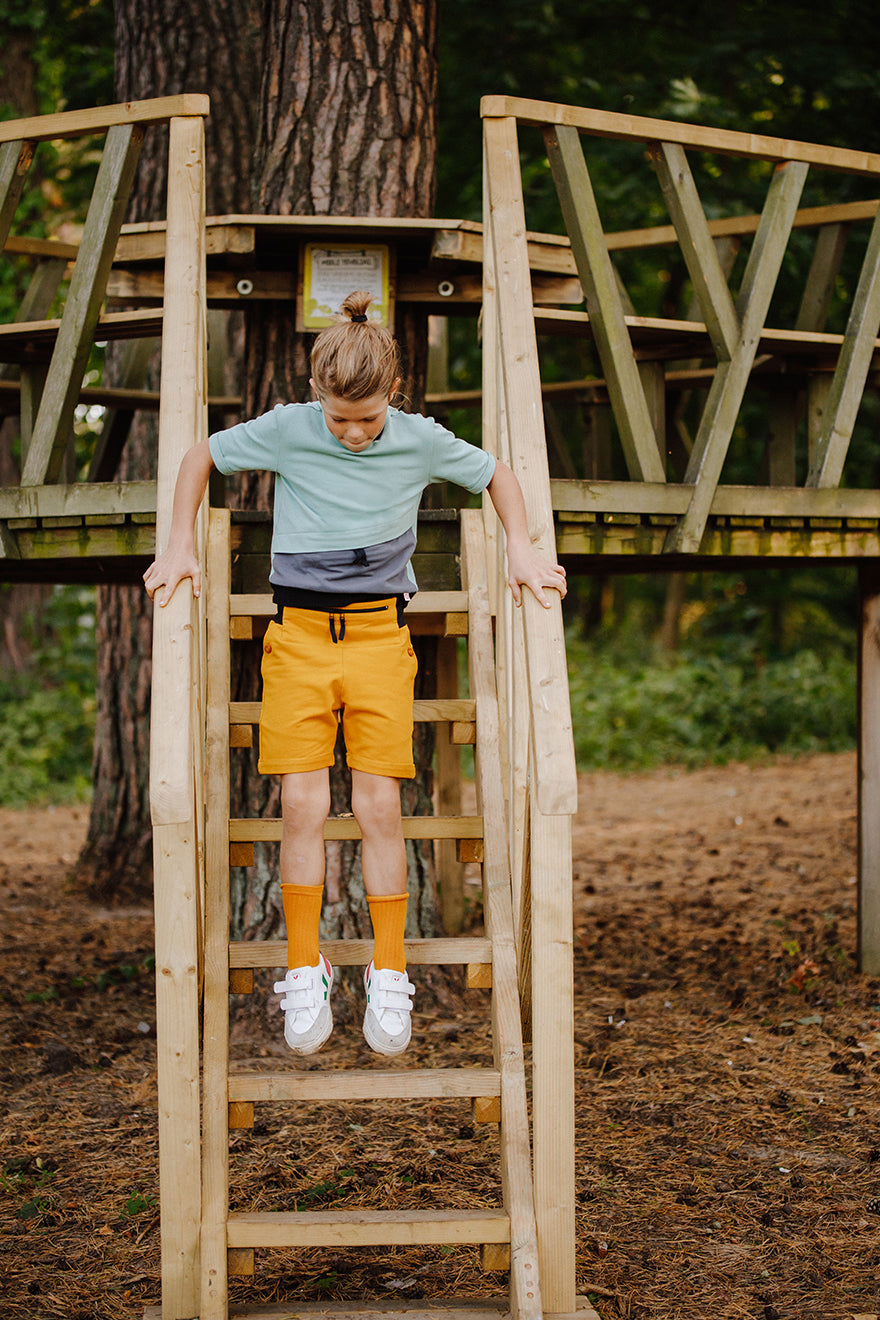 Shorts Yellow / T1D Kids Shorts for Sports / kids shorts with pockets