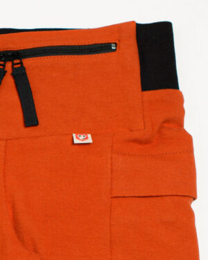 Biker shorts Orange / Dance Shorts / T1D Kids Shorts for Sports / Underdress / Yoga with pockets, size 5-14Y children