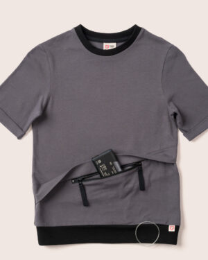 Short Sleeve T-shirt Grey / T1D children top / Kids T-Shirt with Pocket