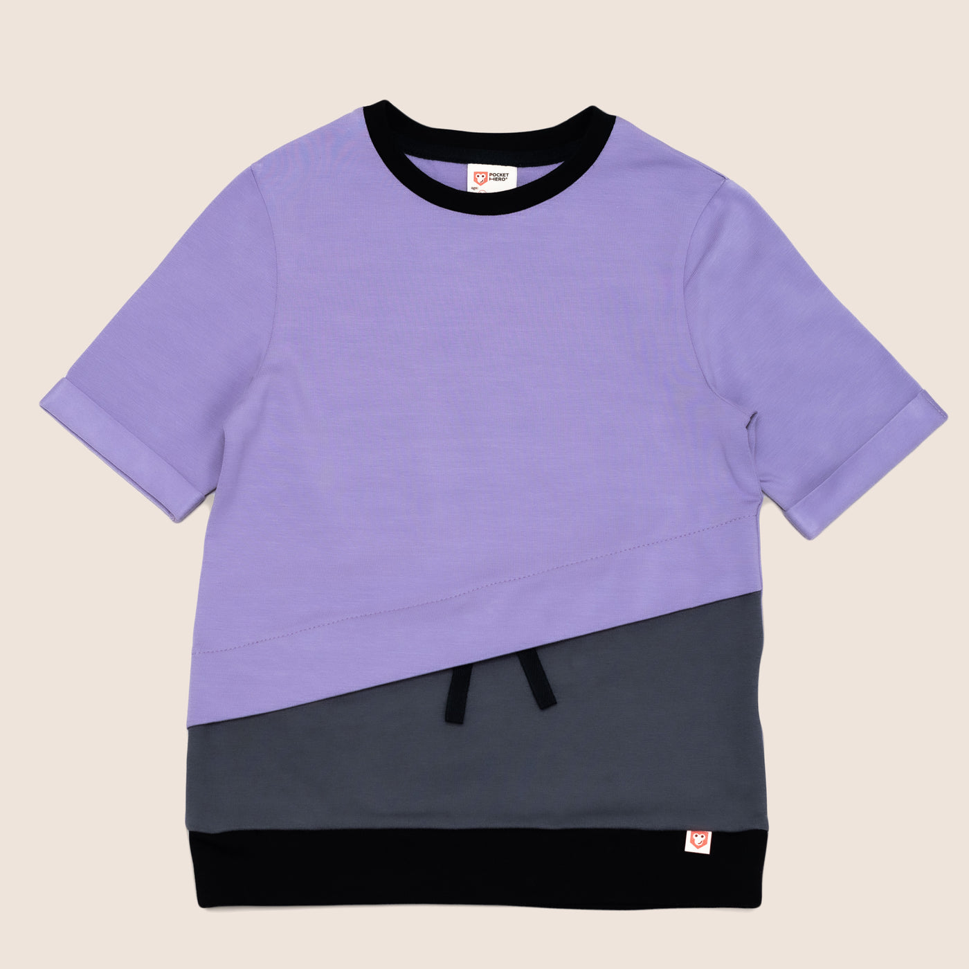 Short Sleeve T-shirt Lilac / T1D children top / Kids T-Shirt with Pocket