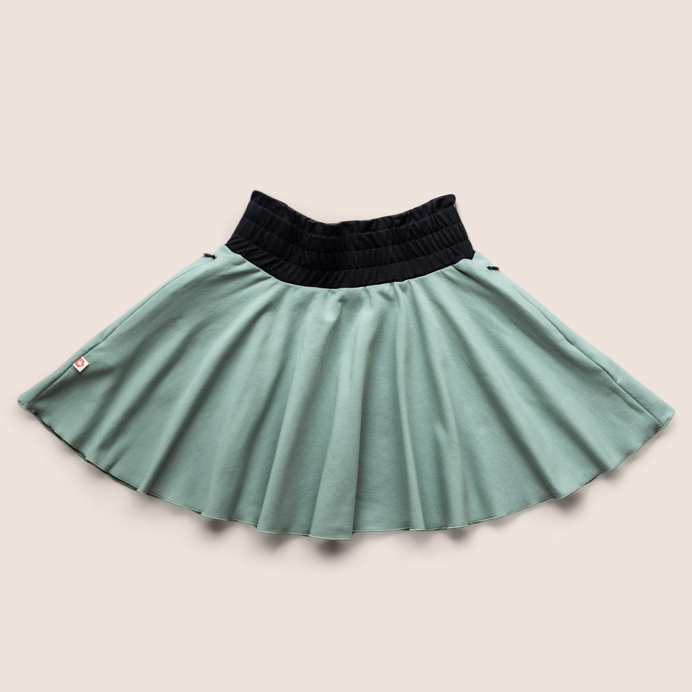 Girls Skirt Mint Green with pockets / Kids' Cotton Circle Skirt / (3-12Yrs)