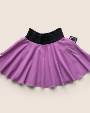 Girls Skirt Bubblegum Purple with pockets / Kids' Cotton Circle Skirt / (3-12Yrs)