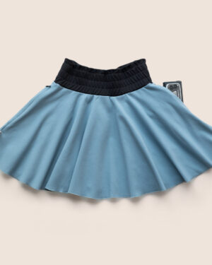Girls Skirt Sky Blue with pockets (3-12Yrs)