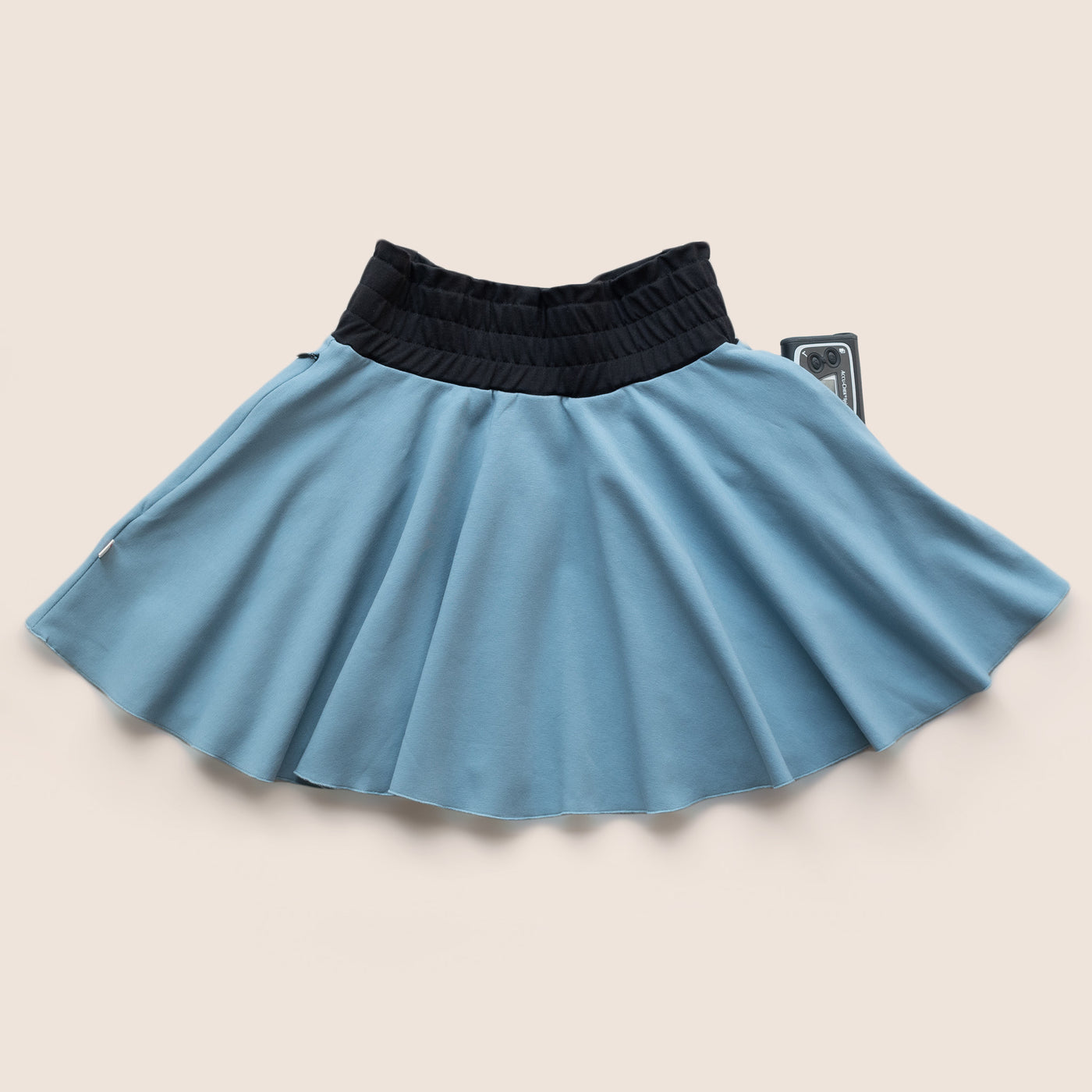 Girls Skirt Sky Blue with pockets (3-12Yrs)