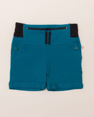 Shorts Blue/Green Emerald / T1D Kids Shorts for Sports / kids shorts with pockets