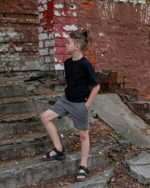 Shorts Grey / T1D Kids Shorts for Sports / kids shorts with pockets