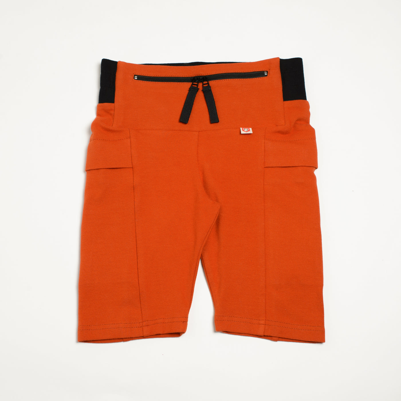 Biker shorts Orange / Dance Shorts / T1D Kids Shorts for Sports / Underdress / Yoga with pockets, size 5-14Y children