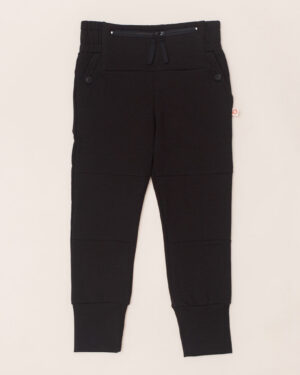 T1D Kids Sport Trousers with Adaptive Insulin Pump Pockets – Black