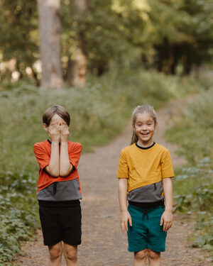 Shorts Blue/Green Emerald / T1D Kids Shorts for Sports / kids shorts with pockets