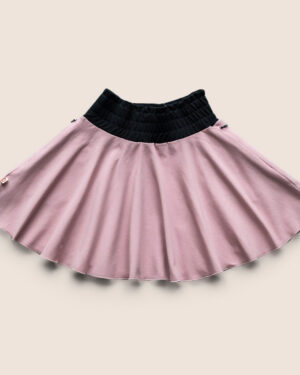Girls Skirt Ballet Pink with pockets / Kids' Cotton Circle Skirt / (3-12Yrs)