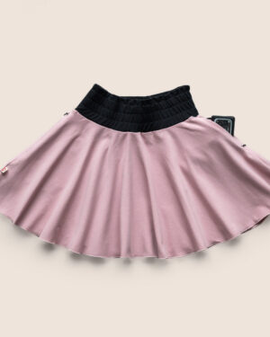 Girls Skirt Ballet Pink with pockets / Kids' Cotton Circle Skirt / (3-12Yrs)
