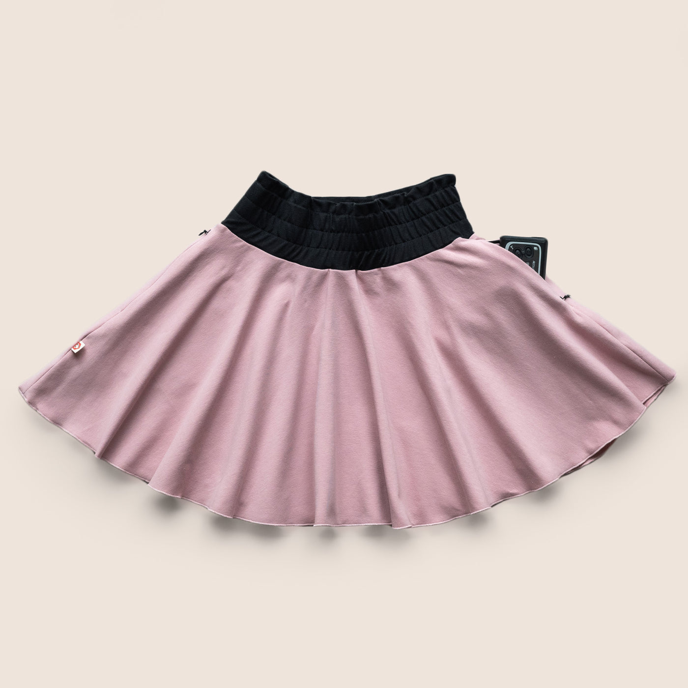 Girls Skirt Ballet Pink with pockets / Kids' Cotton Circle Skirt / (3-12Yrs)