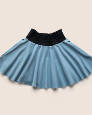 Girls Skirt Sky Blue with pockets (3-12Yrs)