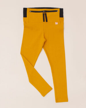 Leggings Yellow / Dance / Kids legging / Underdress / Yoga with pockets leggings/ T1d / size 3-14Y