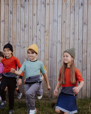 Adaptive T-shirt with Hidden Insulin Pump Pocket for Kids-Pistachio